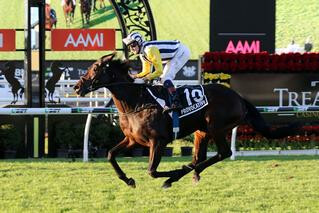 Provocative winning the Queensland Oaks. Photo credit: Equine Images